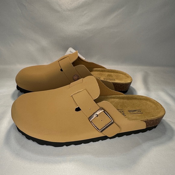 NWT Birkenstock Boston Clog Tan Size 8 8.5 Women’s 39 - Picture 2 of 7